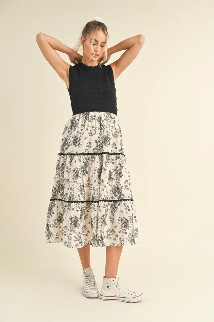 Mixed Media Sweater Dress