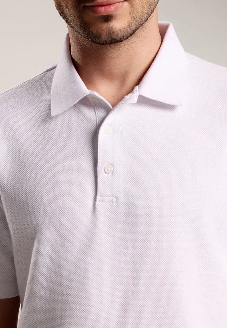 MOC - Kaos Polo Pria Lengan Pendek Byrne - White