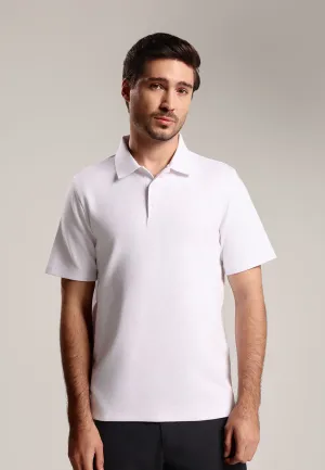 MOC - Kaos Polo Pria Lengan Pendek Byrne - White