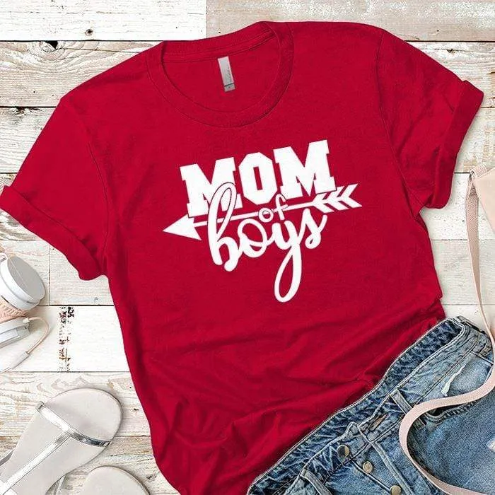 Mom Of The Boys Premium Tees