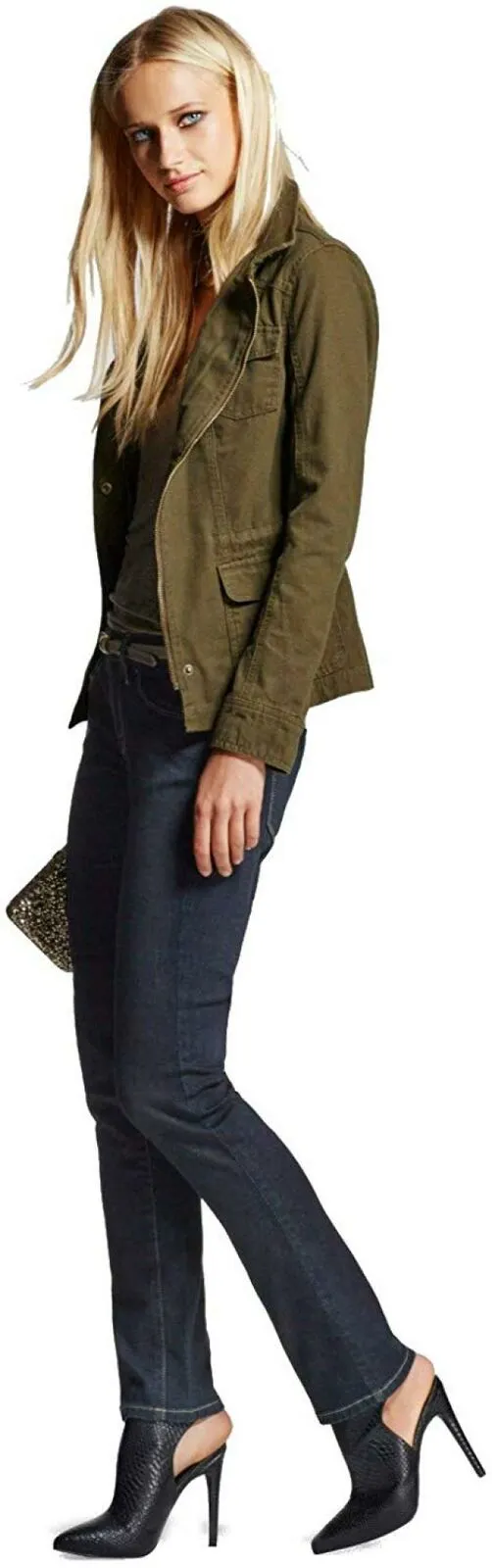 Mossimo Women's Mid Rise Straight Leg Jeans Dark Wash 2 Short