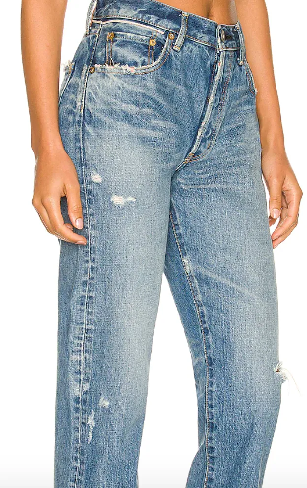 Moussy Vintage - Loews Straight Leg Denim Jeans - Blue