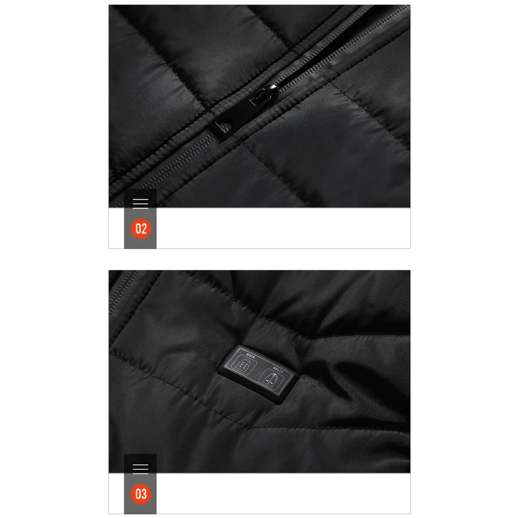 MRM Heating Vest Jacket Black
