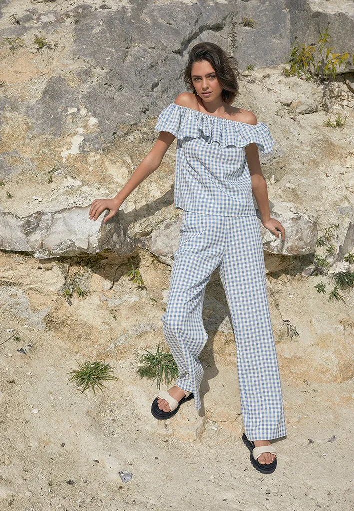 MSValika Top - Lemon Sorbet Checked