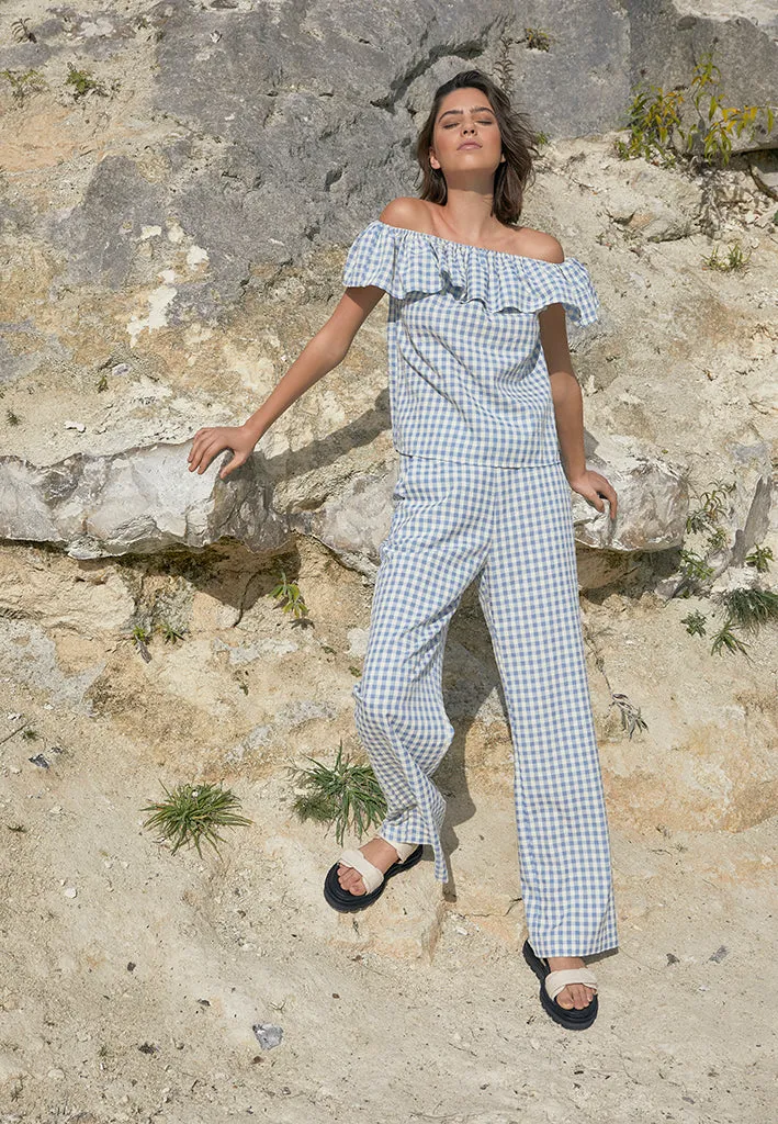 MSValika Top - Lemon Sorbet Checked