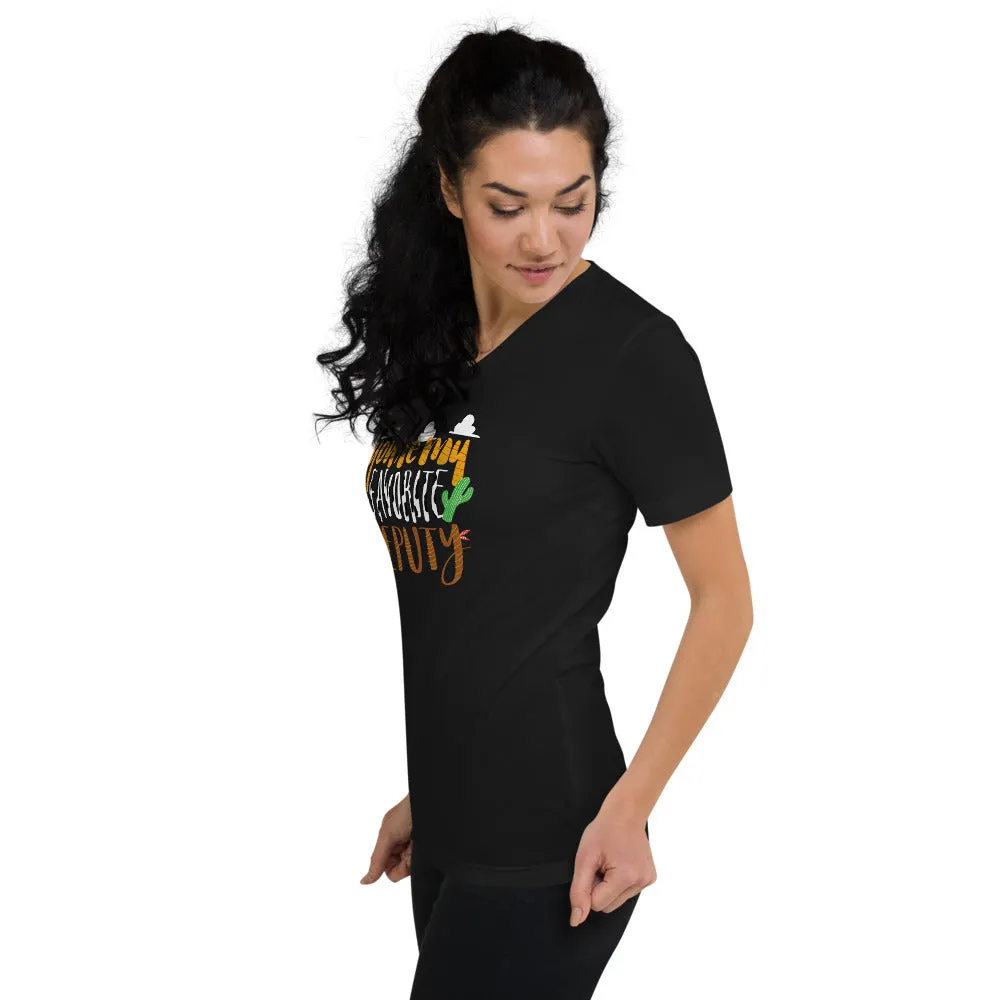 My Favorite Deputy V-Neck Tee