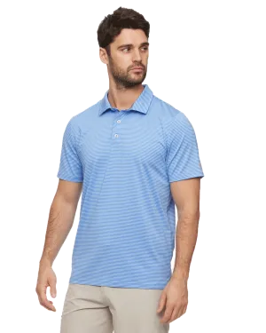 NAPLES STRIPED PERFORMANCE POLO