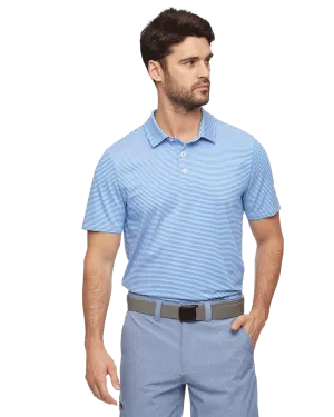 NAPLES STRIPED PERFORMANCE POLO