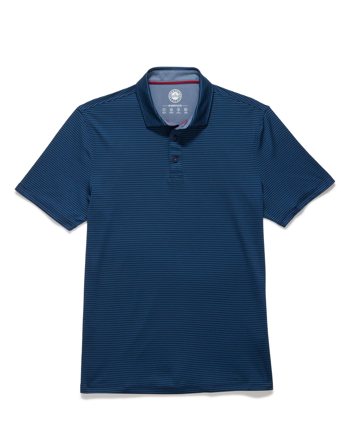 NAPLES STRIPED PERFORMANCE POLO
