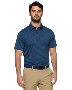 NAPLES STRIPED PERFORMANCE POLO