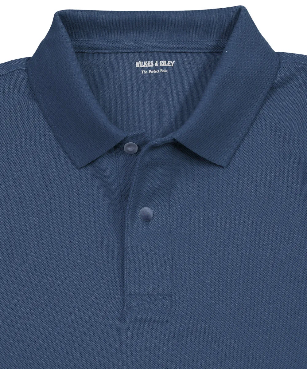 Navy Piqué Polo