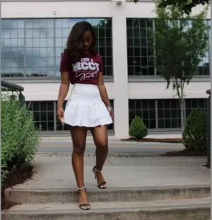 NCCU | JUST A GIRL Maroon Unisex Tees (**)