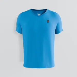 Neon Blue V Neck