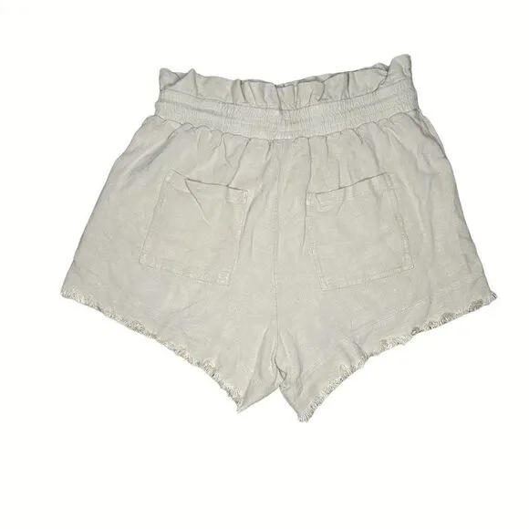 NEW BLANKNYC Paperbag Distressed Drawstring Shorts - XL