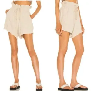 NEW BLANKNYC Paperbag Distressed Drawstring Shorts - XL