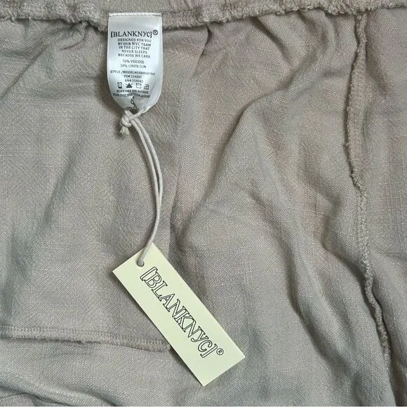NEW BLANKNYC Paperbag Distressed Drawstring Shorts - XL