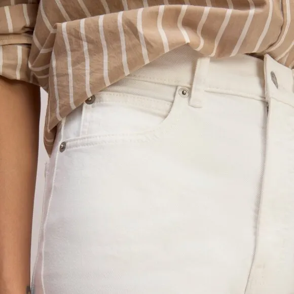 NEW Everlane The Way High Slim Jean Womens 28 White