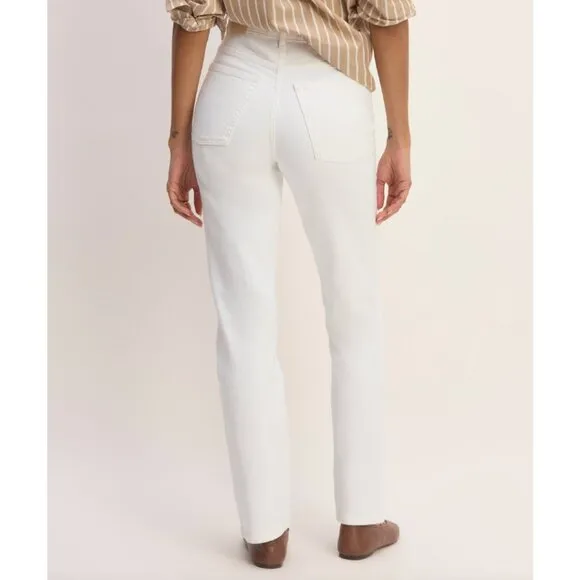 NEW Everlane The Way High Slim Jean Womens 28 White
