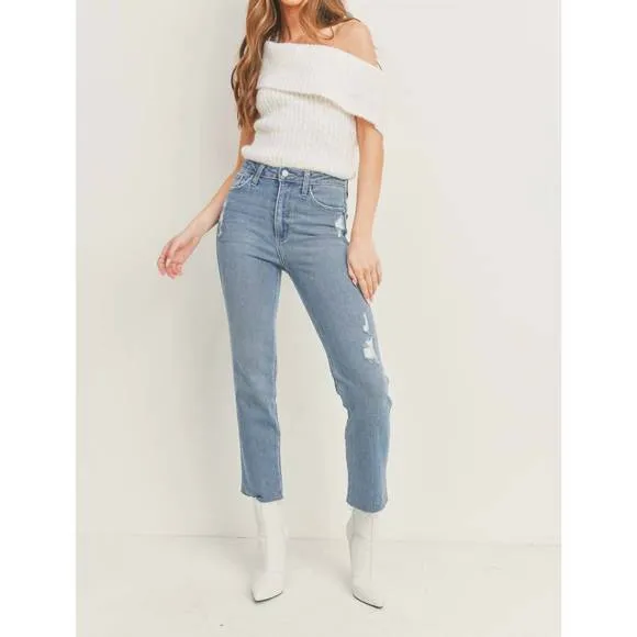NEW JUST BLACK DENIM the casual friday jean in medium denim