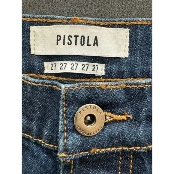New ~ PISTOLA DENIM ~ ~ Nico High Rise Straight Leg Mom Jeans Size 27