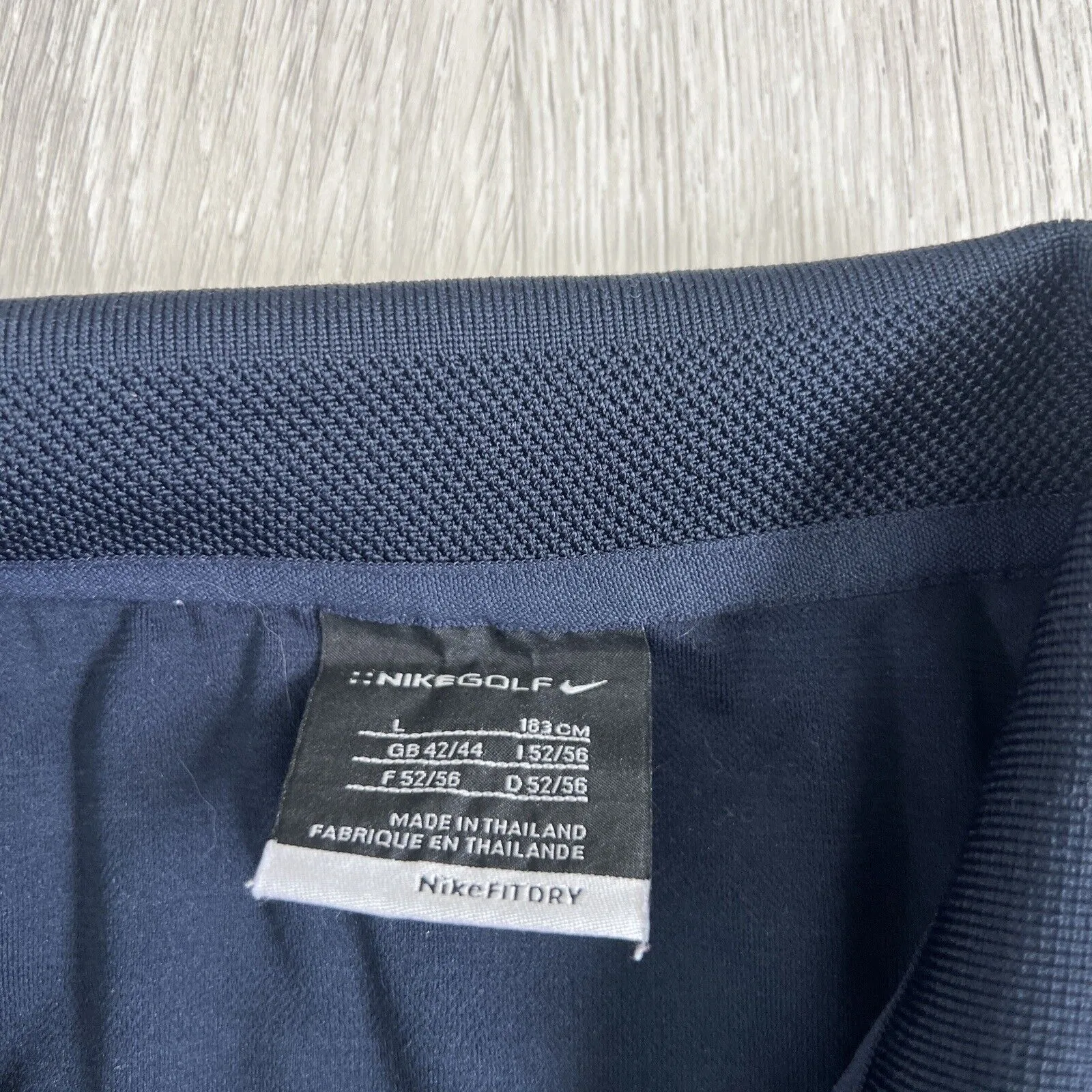 Nike Golf Striped Polo Shirt Size Large