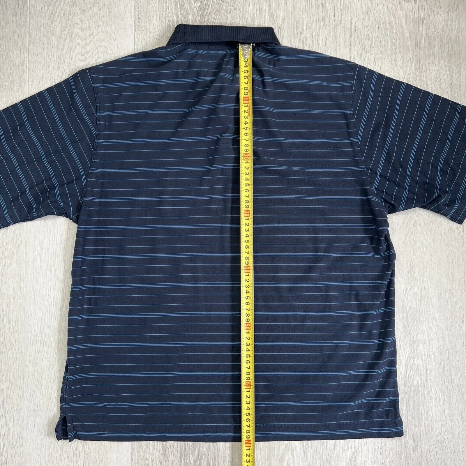 Nike Golf Striped Polo Shirt Size Large
