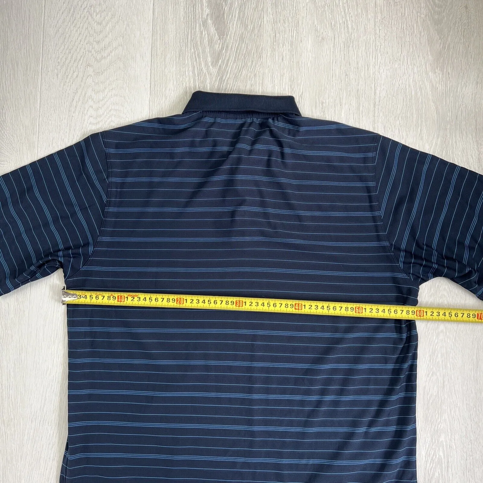 Nike Golf Striped Polo Shirt Size Large