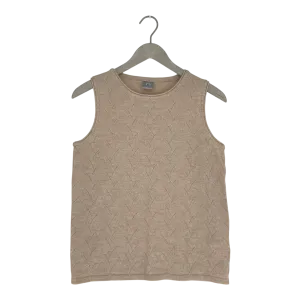 North Outdoor merino wool top, cream | woman M