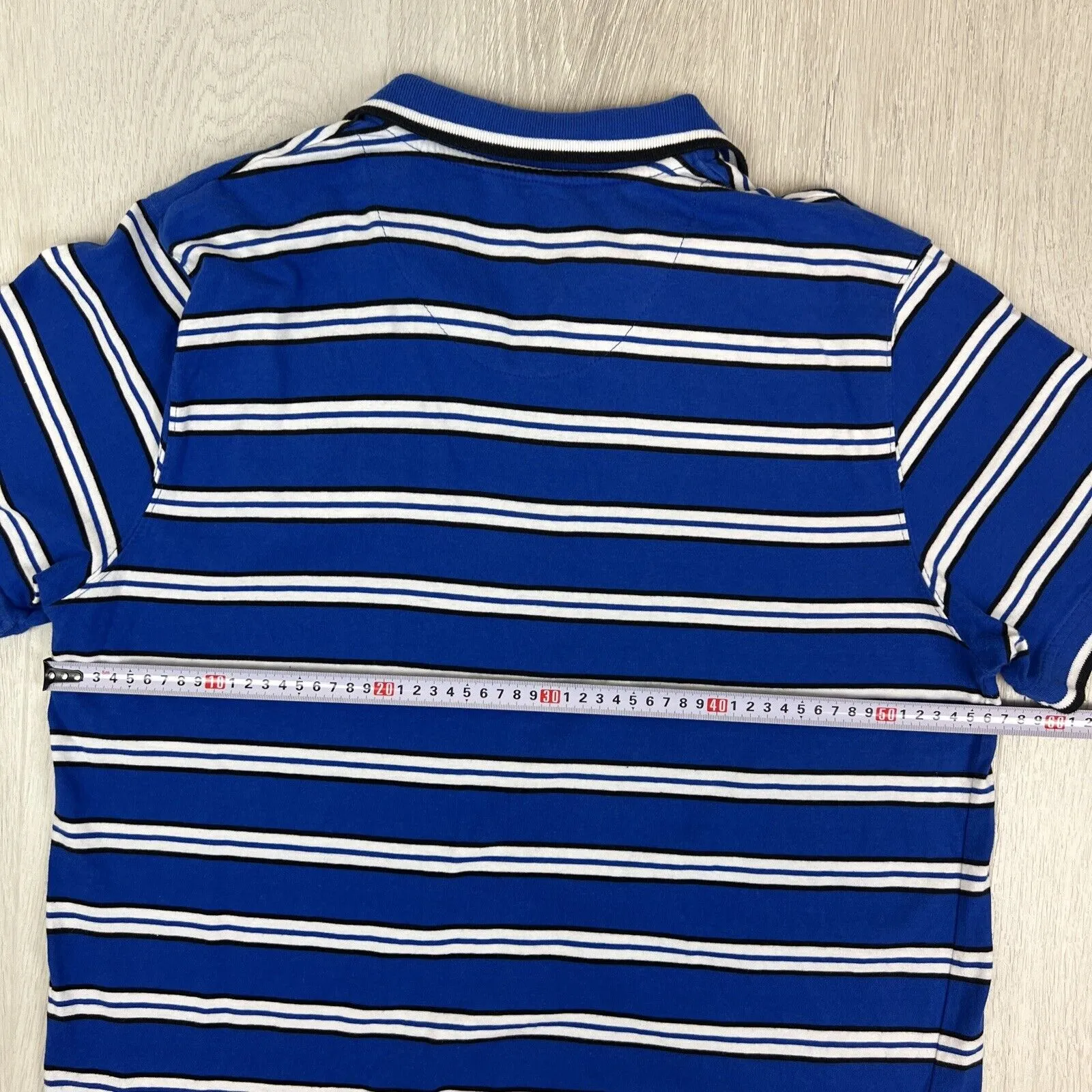 NRL Support Mens Canterbury Bankstown Bulldogs Mens Striped Polo Shirt Size XL
