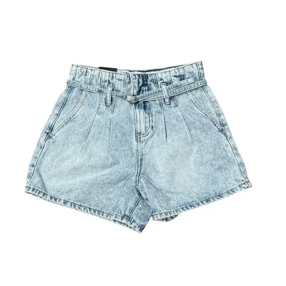 NWT! Blank NYC Payback Paperbag High Waist Denim Shorts- Size 24