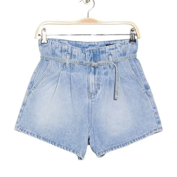 NWT! Blank NYC Payback Paperbag High Waist Denim Shorts- Size 24