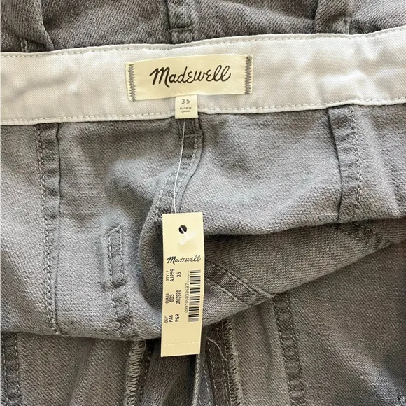 NWT Madewell Denim Snap-Belt Paperbag Shorts