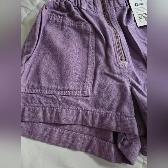 NWT Milena Paperbag Shorts- English Lavender