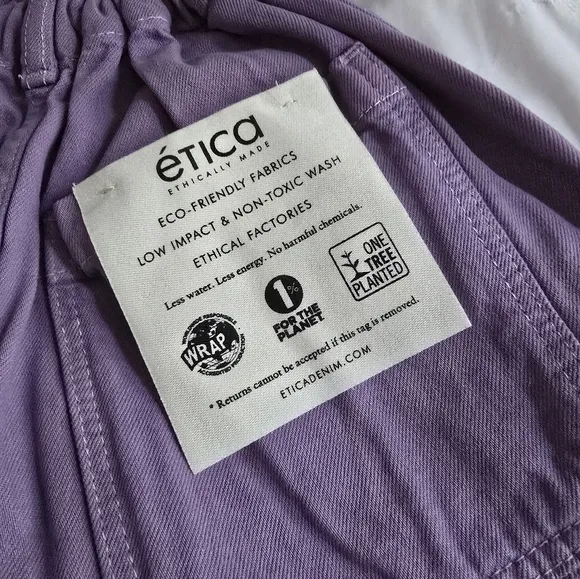 NWT Milena Paperbag Shorts- English Lavender