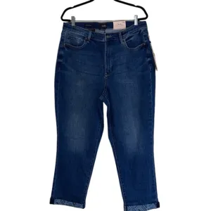 NWT NYDJ Margot Girlfriend Printed Cuff Jeans IN COLOR LOVESICK STRETCH