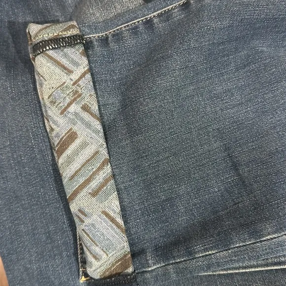 NWT NYDJ Margot Girlfriend Printed Cuff Jeans IN COLOR LOVESICK STRETCH