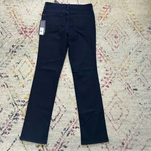NYDJ Marilyn Straight Jeans in Rinse Dark Blue sz 10