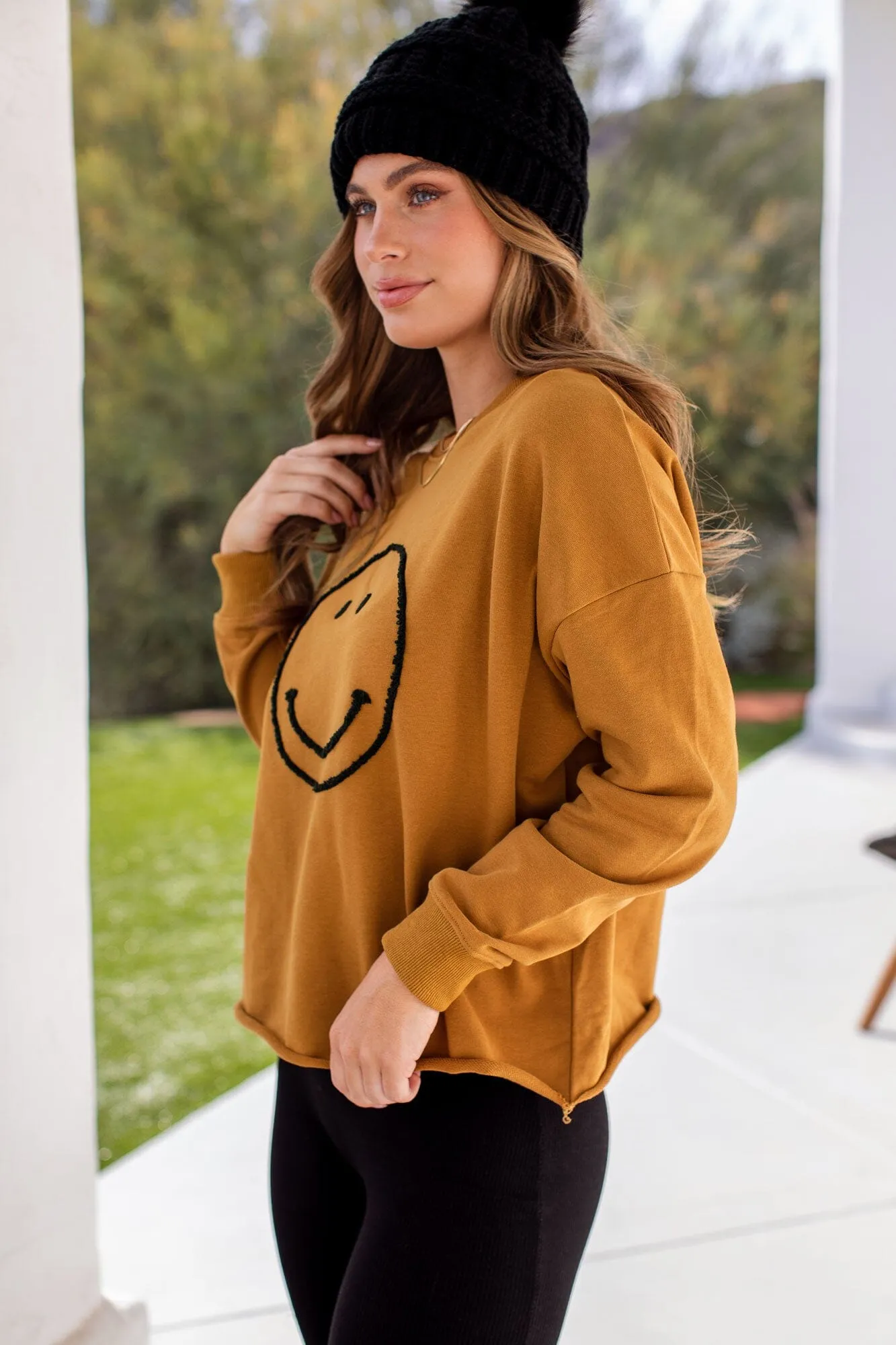 On The Bright Side Camel Top