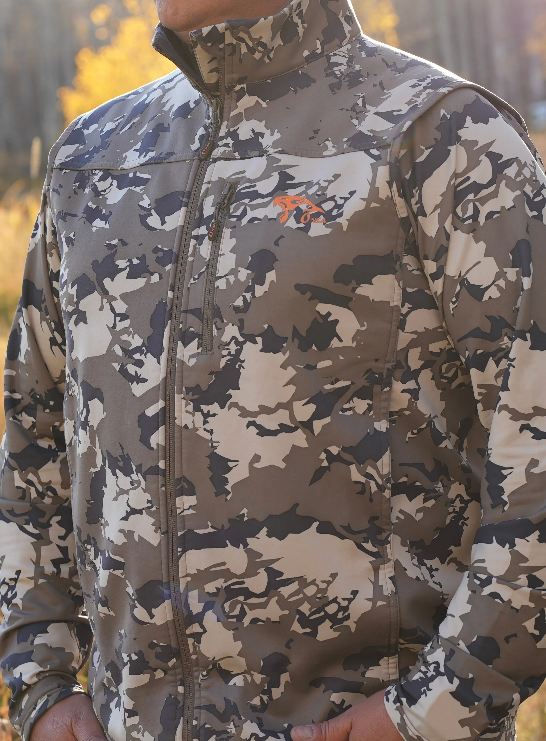 ONCA SHELL VEST IBEX CAMO