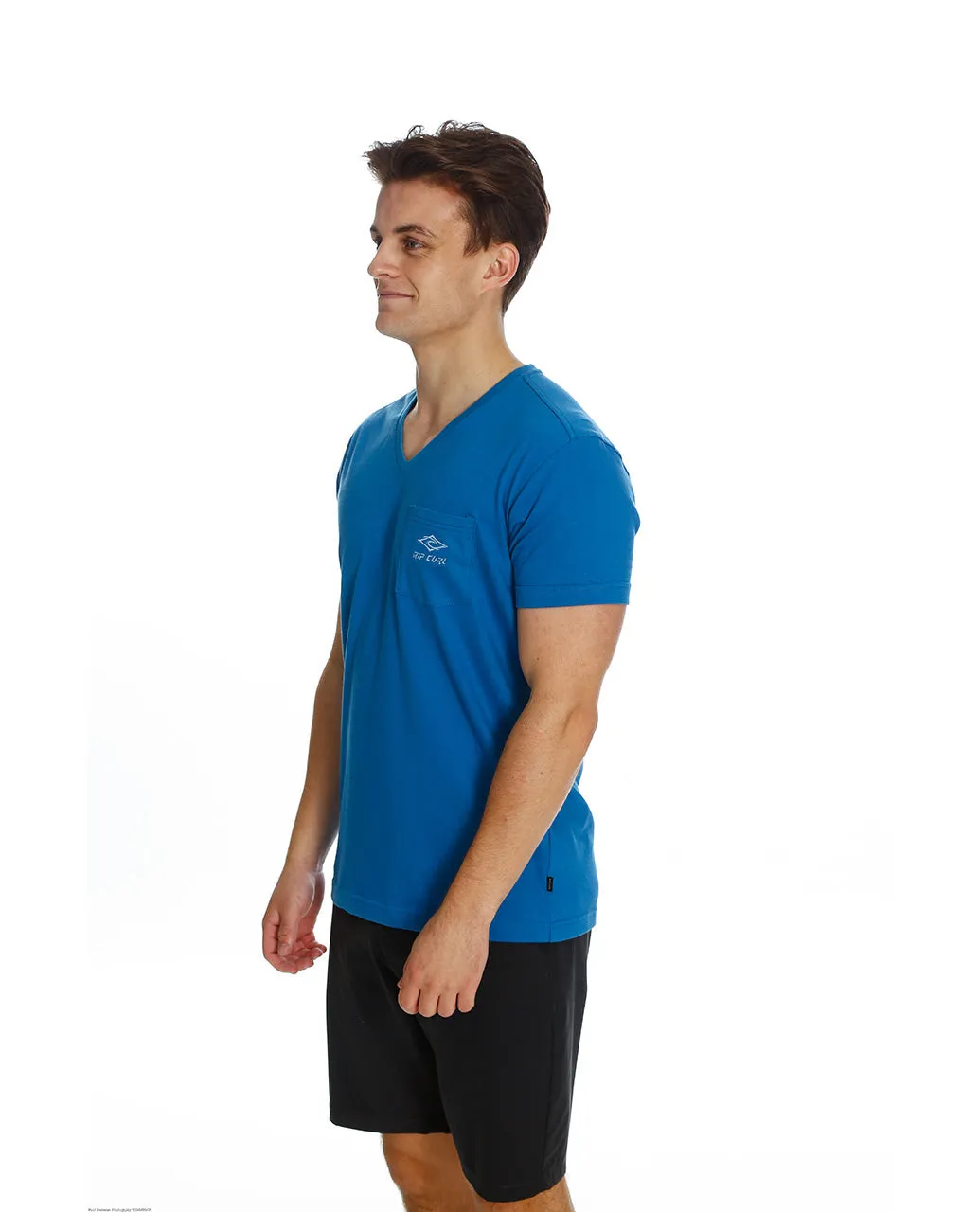 ORIGINAL SURFERS EMB V-NECK TEE