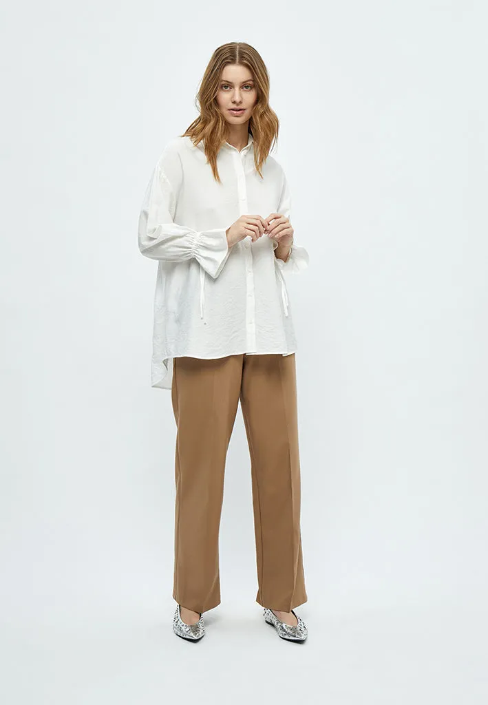 Orinna Long Sleeve Tie Cuff Shirt - Gardenia