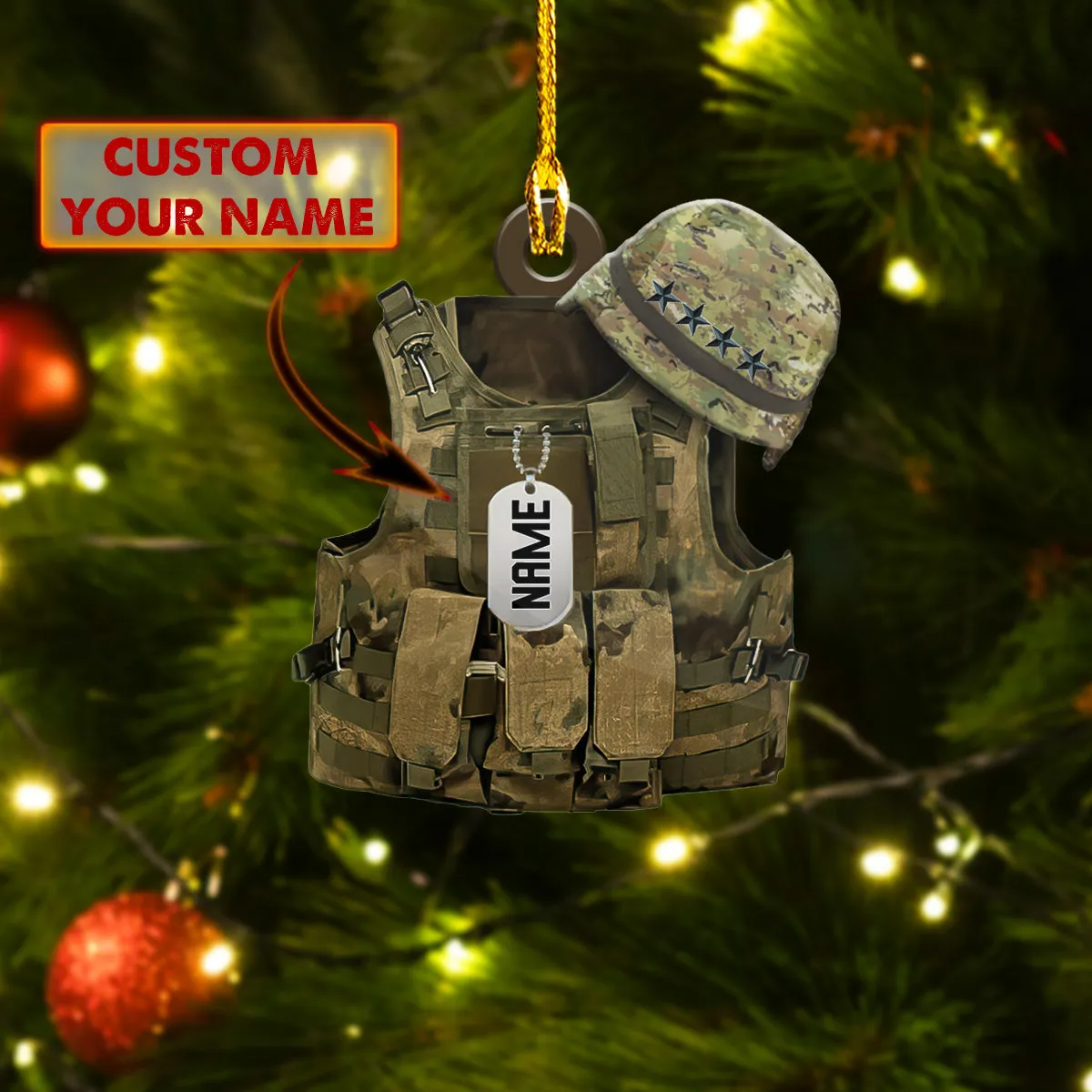 Outdoor Vest 02 - Custom Shaped Ornament - Ntp-493