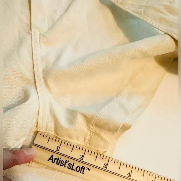 PAIGE Anessa Belted Paperbag Shorts Ivory Pockets Women's 26 NWOT