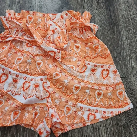 Paolita Paisley Paper Bag Shorts Small