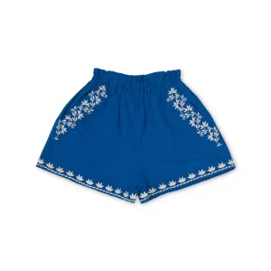 Paperbag Shorts || Agean Blue