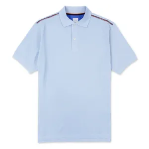 Paul Smith - 'Artist Stripe' Polo Shirt in Light Blue
