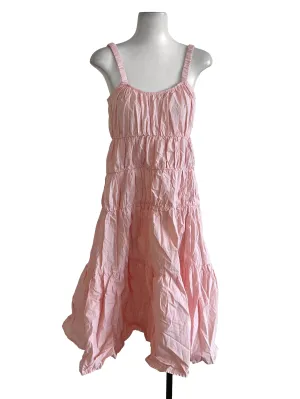 Peachy Pink Tiered Dress
