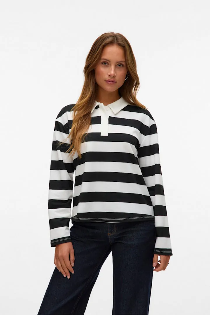 Pernille Striped Polo Tee