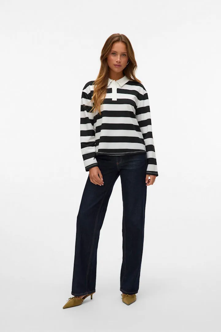 Pernille Striped Polo Tee