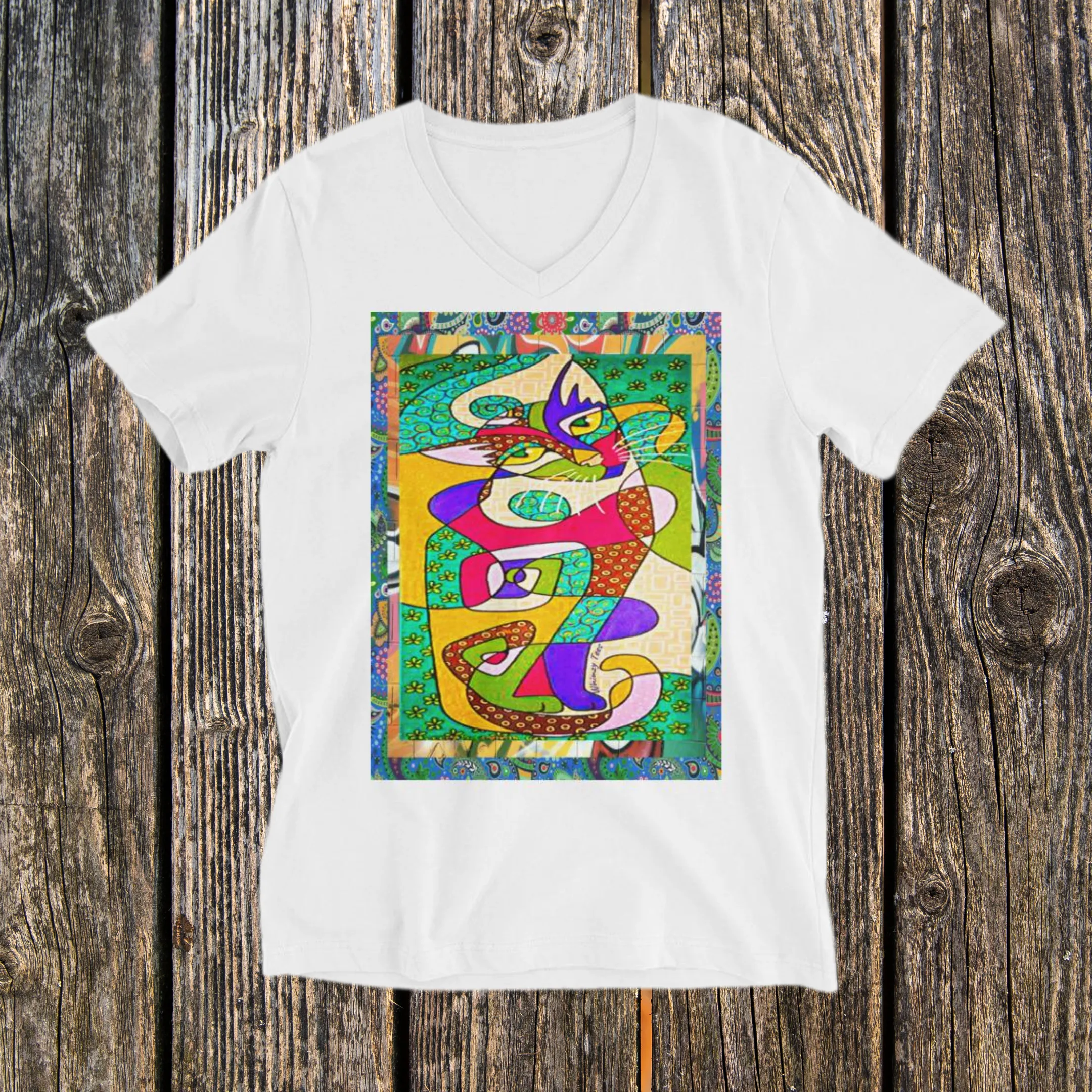 Picasso V-Neck Tee